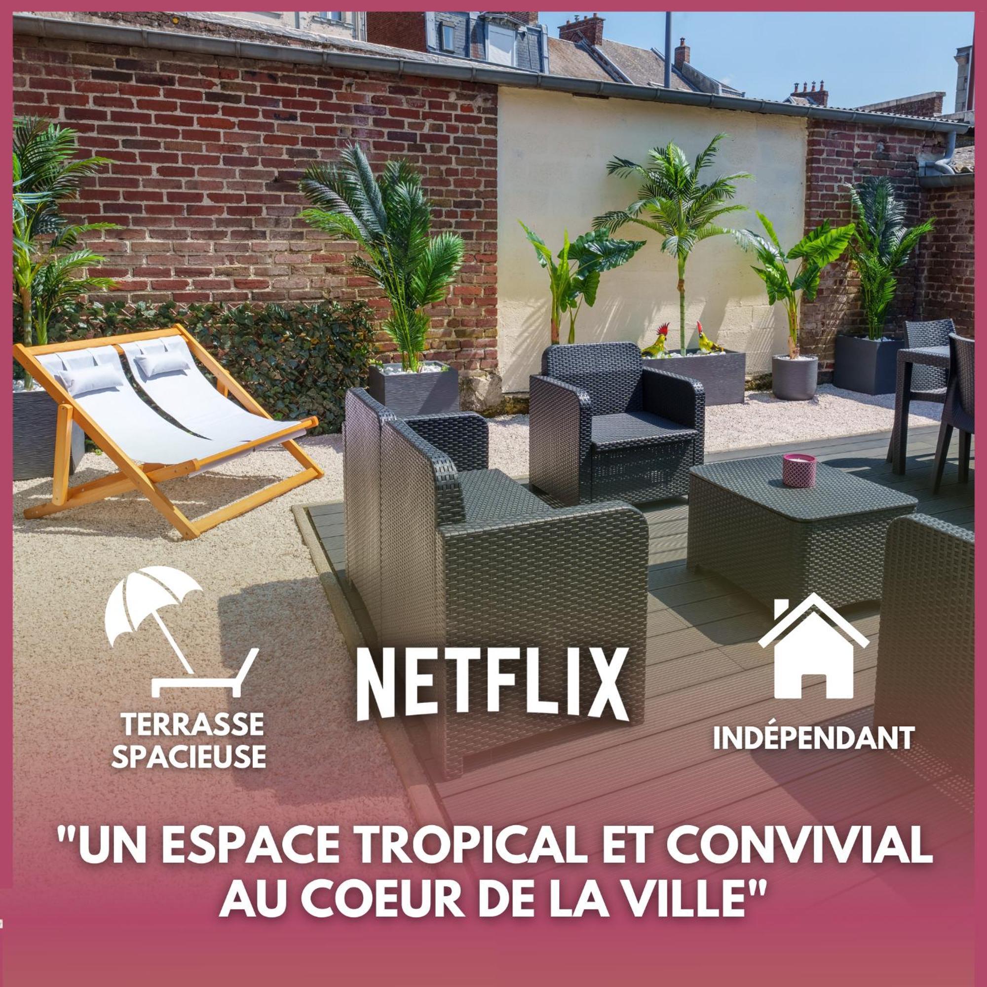 L'escale Tropicale, Independant Avec Terrasse Privative Saint-Quentin (Aisne)